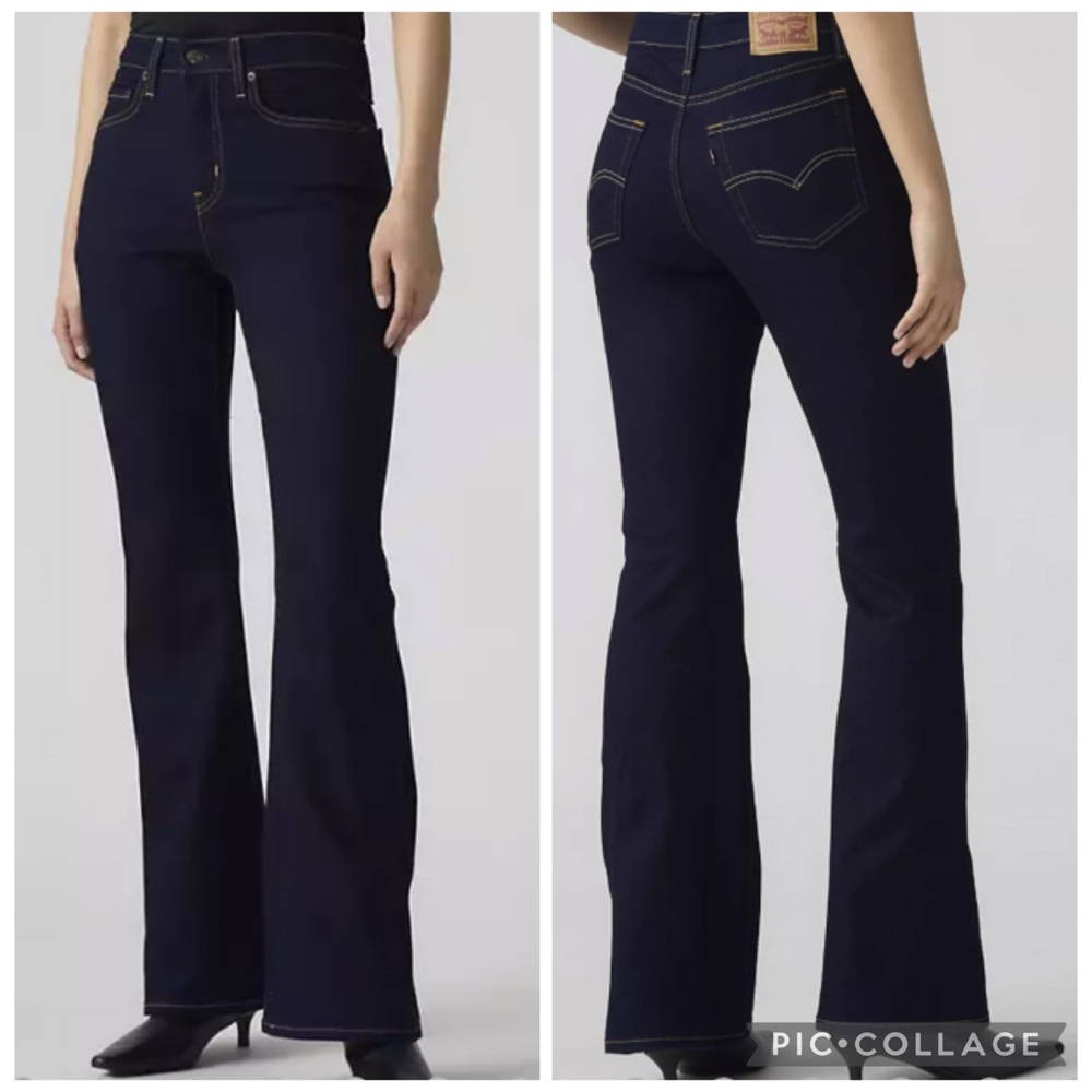 ❣️🆕Levi’s 726 Flare High Rise Dark Wash Jeans❣️ - Picture 2 of 12